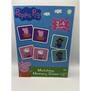 Peppa Pig Memory Matching Card Game 2-4 Players Ages 3+ New In Box